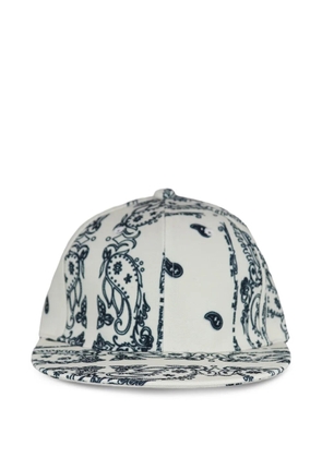 THE WORLD IS YOURS paisley print cap - Neutrals