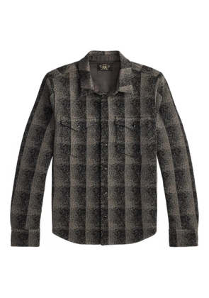 Ralph Lauren RRL checked wool overshirt - Black