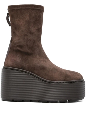 Vic Matie Donna suede platform boots - Brown