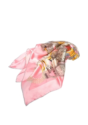 Cartier 2000s watch-print scarf - Pink