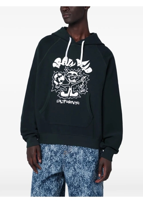 Brain Dead graphic-print hoodie - Green