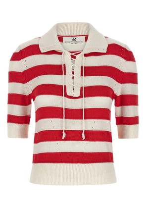 Ermanno Scervino striped polo shirt - Red