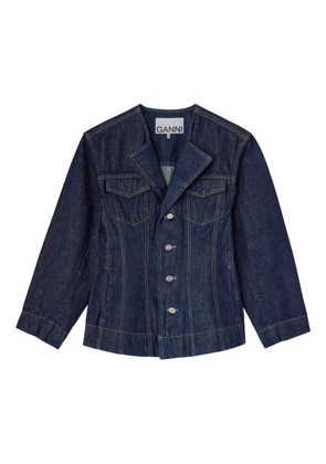 GANNI buttoned denim jacket - Blue