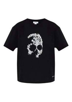 Alexander McQueen skull-lace T-shirt - Black