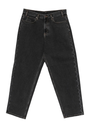 Emporio Armani faded denim trousers - Black