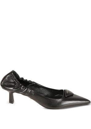 Prada elastic-hem heel pumps - Black