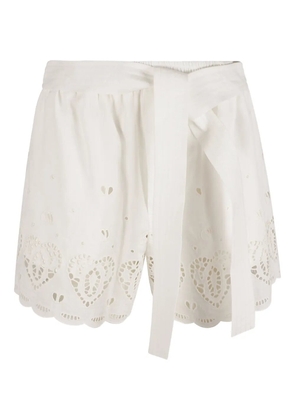 Stella McCartney heart-patterned shorts - White