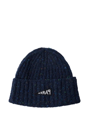 BY PARRA reverse-flag beanie hat - Blue