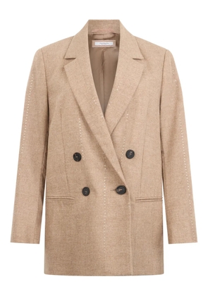 Peserico double-breasted button blazer - Neutrals