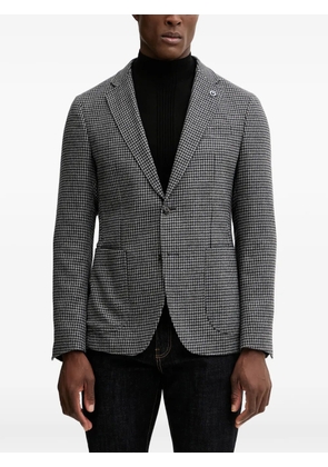 Joop! houndstooth single-breasted blazer - Grey