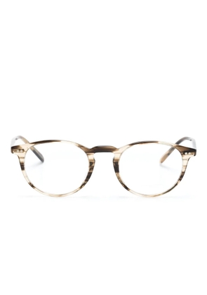 Oliver Peoples Riley-R pantos-frame glasses - Brown