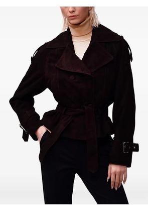 Poche Paris belted jacket - Brown