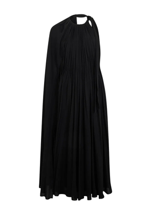 Valentino Garavani draped tie-detail midi dress - Black