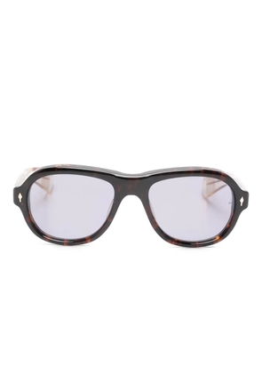 Jacques Marie Mage square-frame sunglasses - Brown
