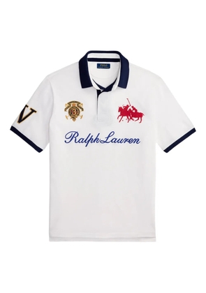 Polo Ralph Lauren embroidered-crest mesh polo shirt - White