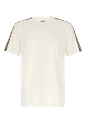 Burberry Check-trim T-shirt - Neutrals