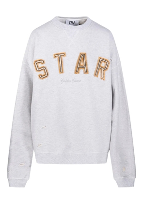 Golden Goose lettering-appliqué sweatshirt - Grey