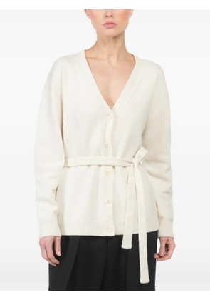 Plan C belted cardigan - Neutrals