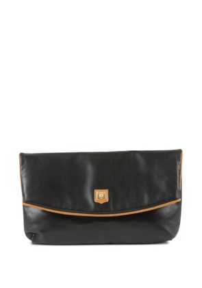 Celine Pre-Owned 1990s Triomphe leather clutch bag - Black