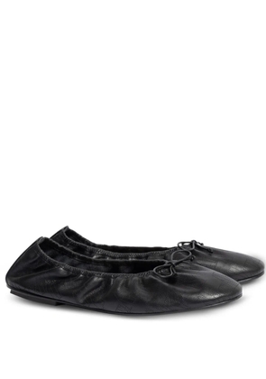 Alberta Ferretti bow-detail ballet flats - Black