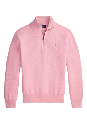 Polo Ralph Lauren knit quarter-zip sweatshirt - Pink