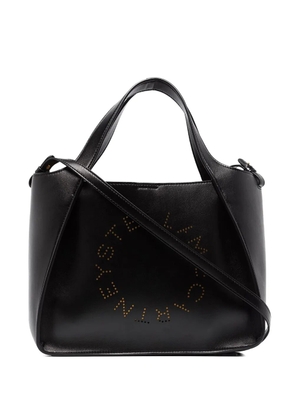 Stella McCartney perforated-detail leather shoulder bag - Black