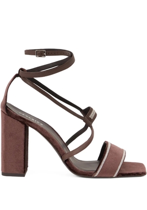 Peserico criss-cross strap sandals - Brown
