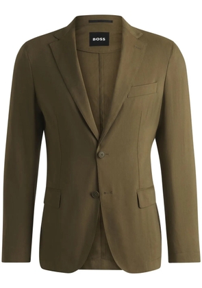 BOSS single-breasted blazer - Green