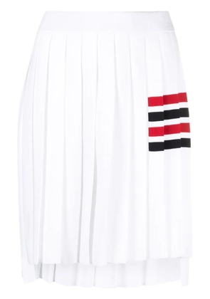 Thom Browne 4-Bar pleated skirt - White