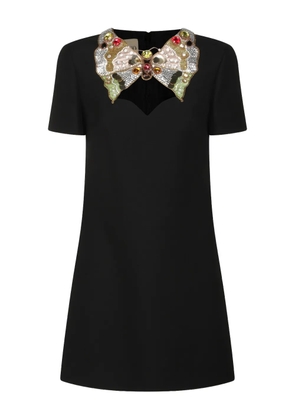 Valentino Garavani embellished-collar mini dress - Black