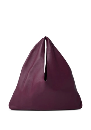 The Row small Bindle leather tote bag - Red