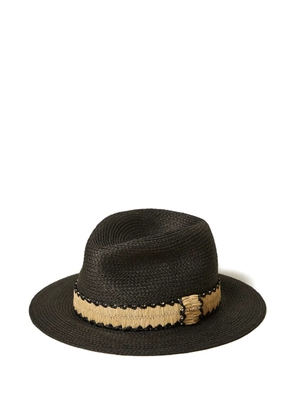 TWINSET woven feodora hat - Black
