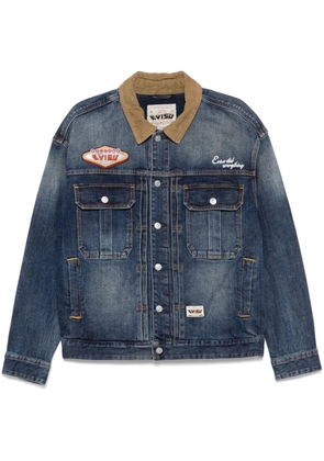 EVISU embroidered denim jacket - Blue