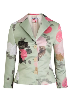Bernadette Elle floral-print button jacket - Green