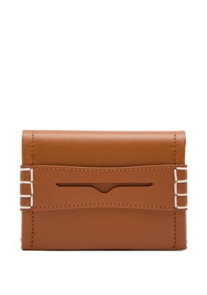 JW Anderson stitched tab wallet - Brown