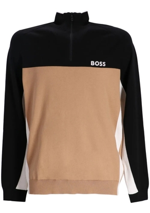 BOSS colour-block sweatshirt - Black