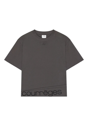 Courrèges logo T-shirt - Grey