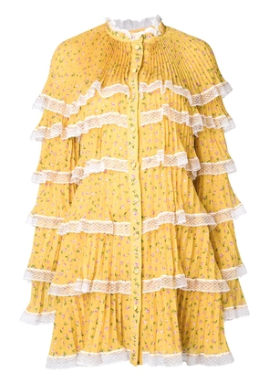 Philosophy Di Lorenzo Serafini layered short dress - Yellow