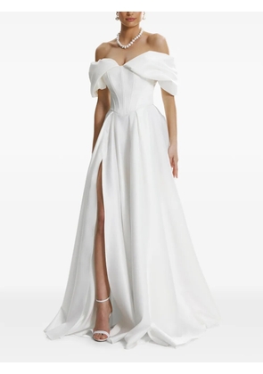 FRAMBOISE Giuliamy off-the-shoulder maxi dress - White