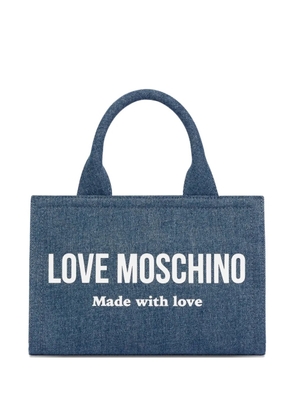 Love Moschino logo-detail tote bag - Blue