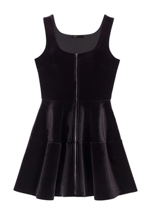 Maje zip-fastening sleeveless mini dress - Black
