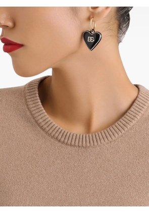 Dolce & Gabbana heart drop earrings - Gold