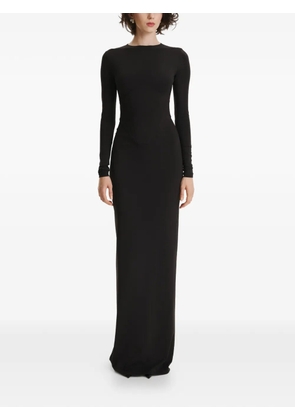 2310 STUDIO long-sleeved maxi dress - Black