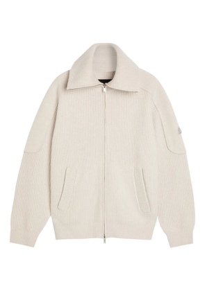 Moose Knuckles zip ribbed cardigan - Neutrals