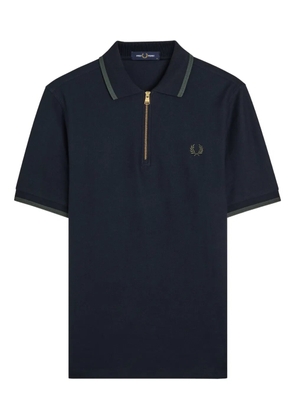 Fred Perry logo-embroidered polo-shirt - Blue