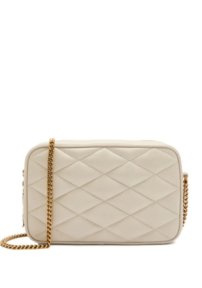 Saint Laurent small quilted chain crossbody bag - Neutrals