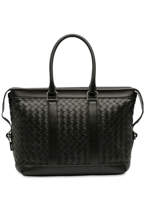 Bottega Veneta Pre-Owned 2012-2025 Leather Intrecciato Zip tote bag - Black