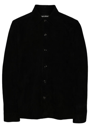 OUR LEGACY Welding lambskin shirt - Black