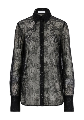Nina Ricci sequin-embellished bell-cuffs shirt - Black