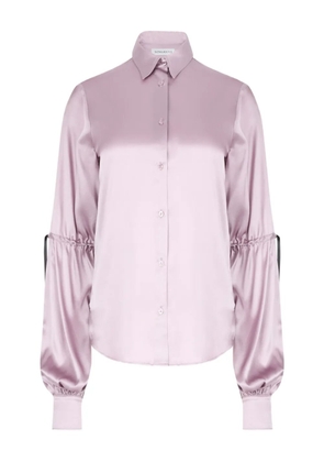 Nina Ricci bow-satin shirt - Pink